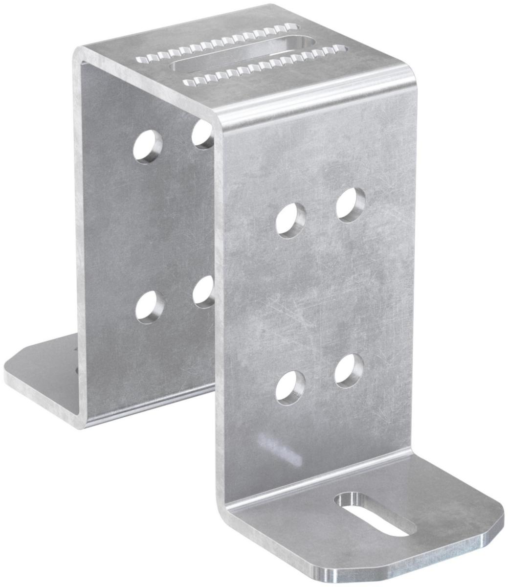 U-beslag FMUF, varmforzinket, FMS skinnesystem, fischer - 160 mm FMUF U-beslag FZV - FMS Tung/Industri System