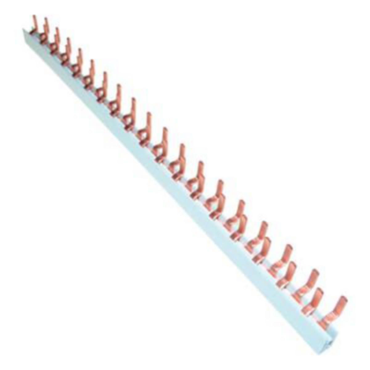 Faseskinne ABB 2Fas 10mm - SKINNE 2FAS (L1-L2-L1-L2…) Skinne, 2fas, 10mm², 112 pinne