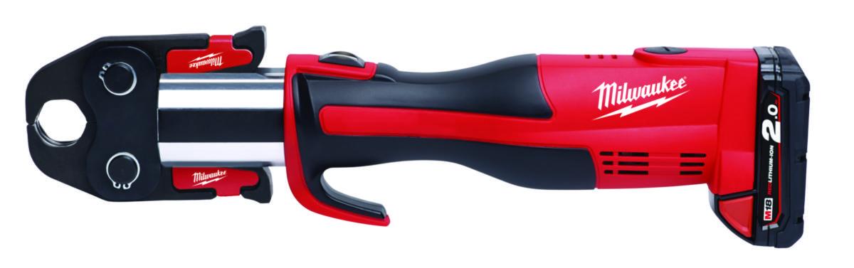Pressmaskin Milwaukee M18 BLHPT 202C M-SET - Pressverktøy M18BLHPT Milwaukee 18V 2x2,0Ah