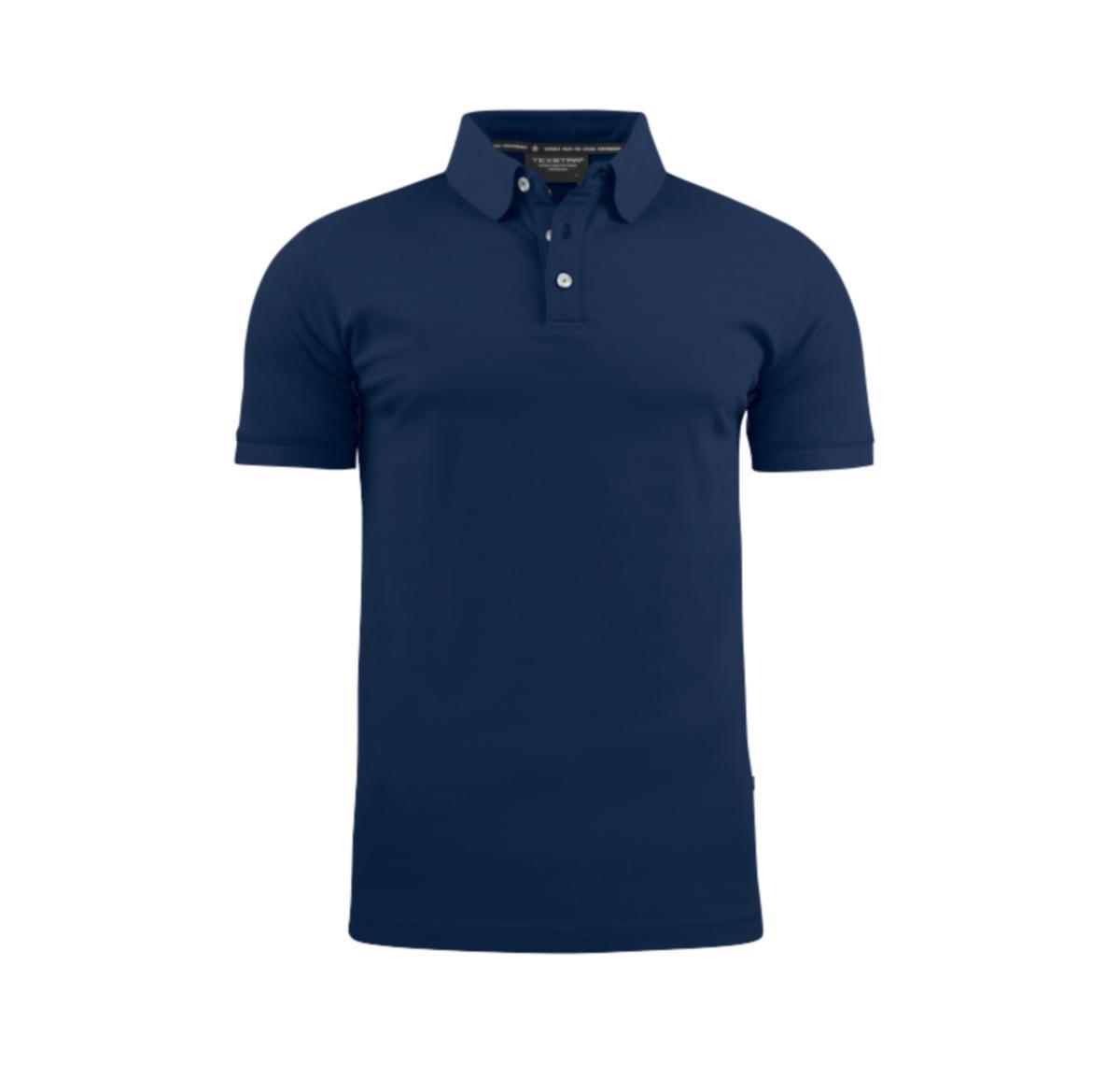 Piqueskjorte Texstar PS11 - Piqueskjorte Texstar PS11 marine str S