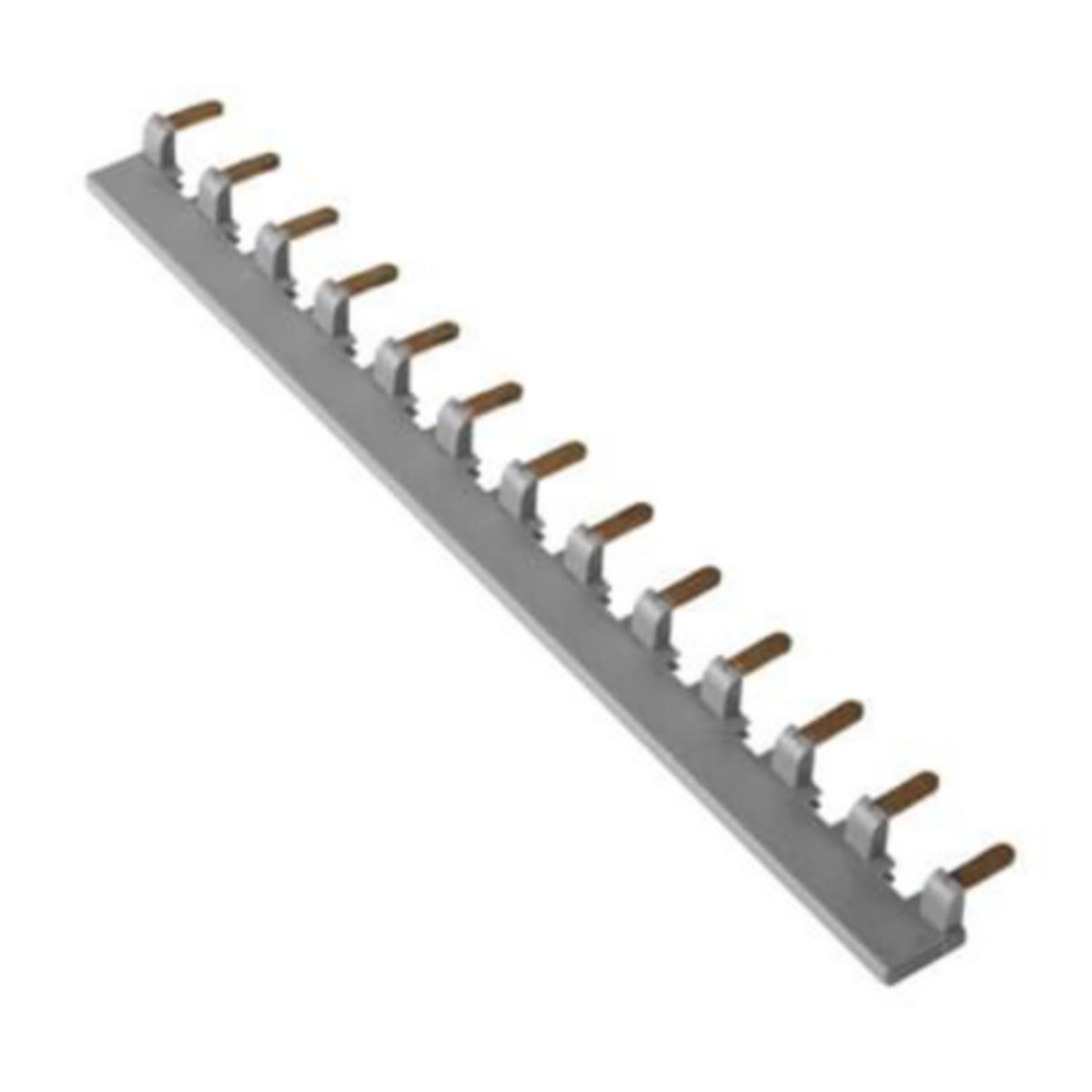 Faseskinne ABB 1Fas Blå 10mm - SKINNE 1FAS BLÅ (L1-L1-L1…) Skinne, 1fas, 10mm², 13 pinner