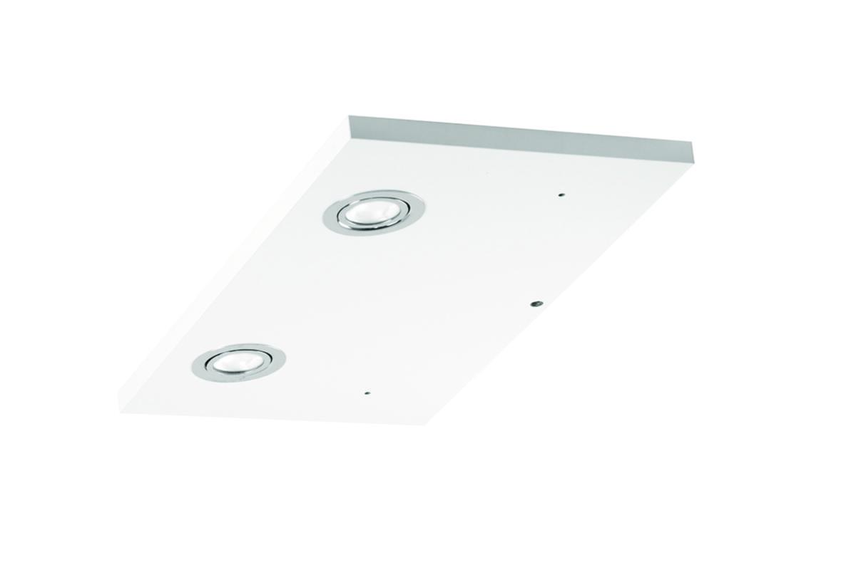 Lysarmatur, a-collection - A-collection lystopp hvit t/overskap. 2 ledspotter