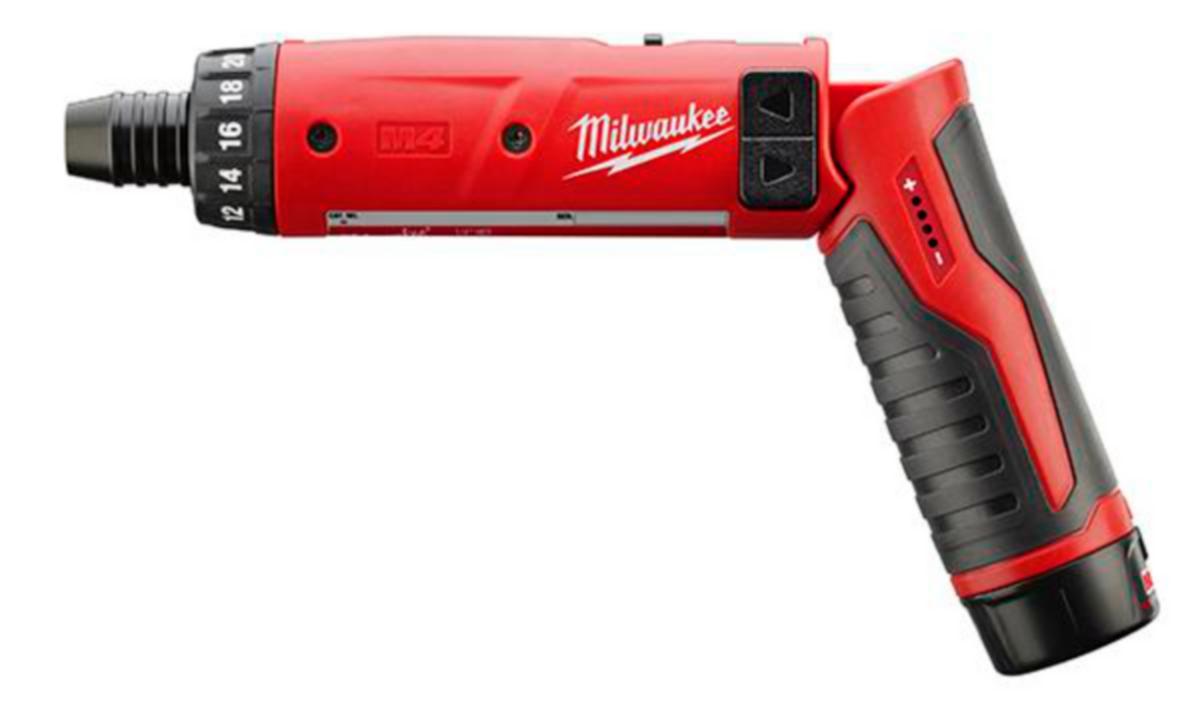 Vinkelskrutrekker Milwaukee M4 D-202B - Skrutrekker M4 D-202B Milwaukee 4V 2.0Ah koffert
