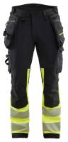 Håndverksbukse 4X Blåkläder 1125 HiVis kl.1 sv/gul str C52