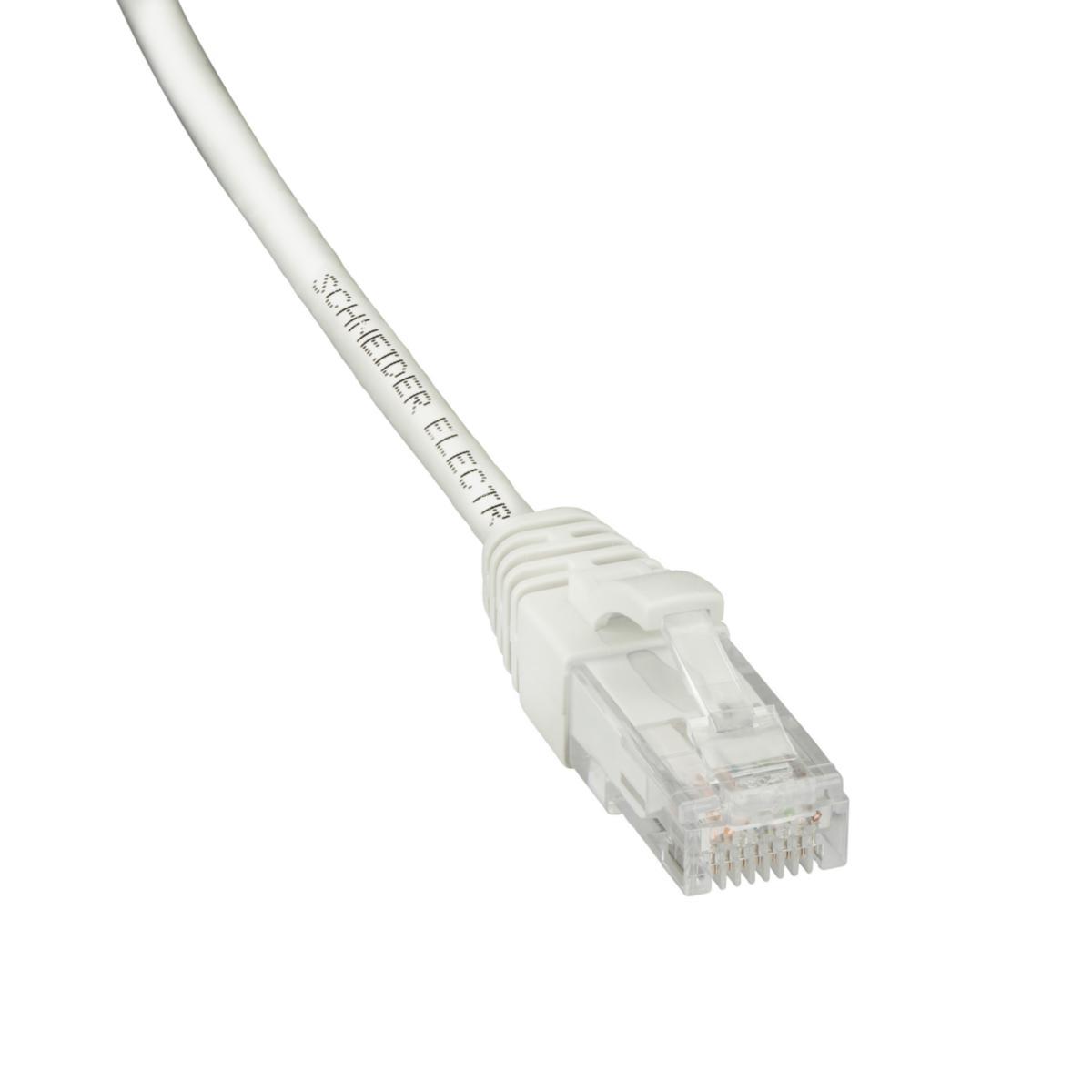 Patchkabel Actassi UTP kat6 Hvit - Patchkabel UTP kat6 3m hvit