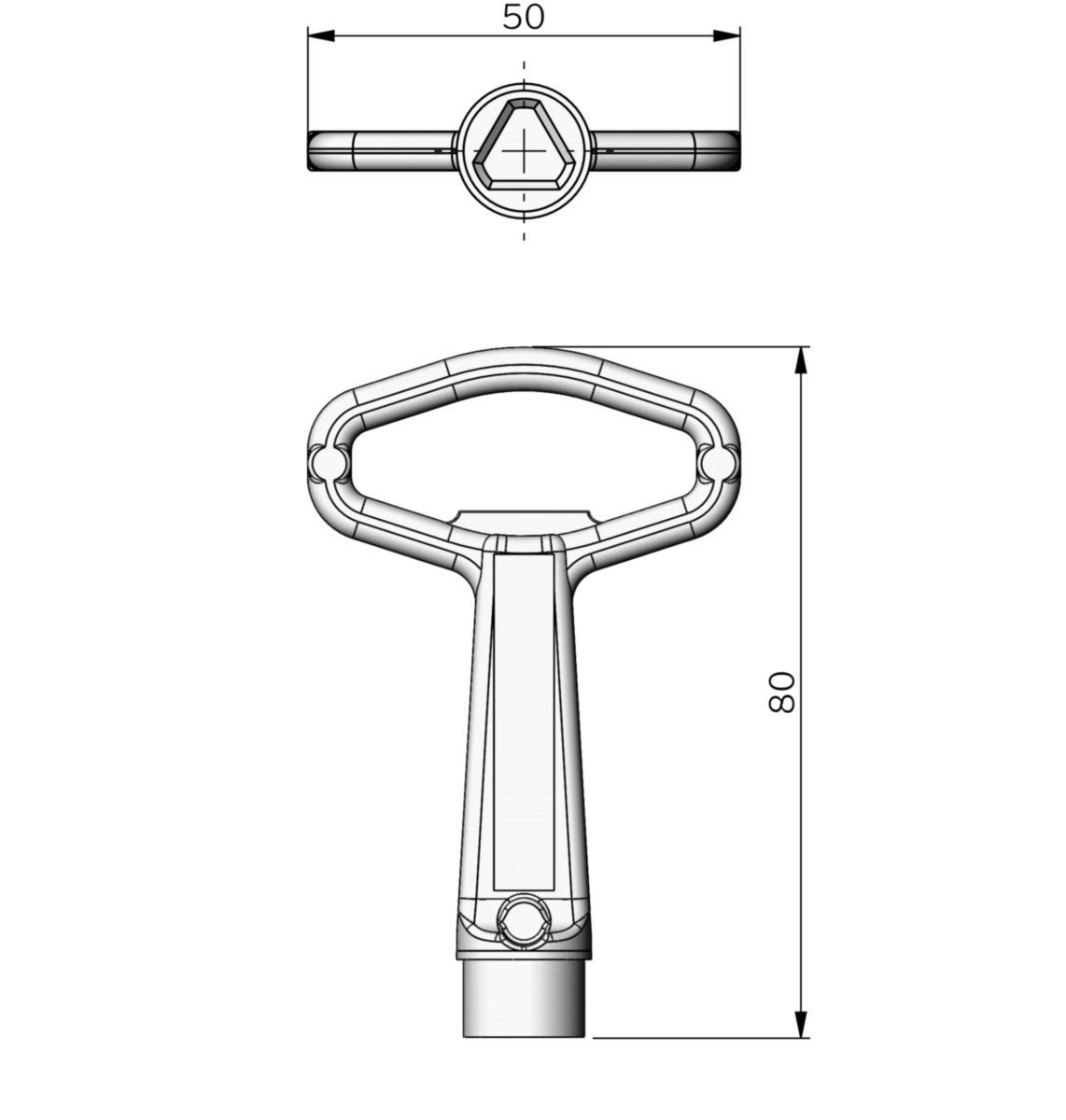 Tillbehør til søppelbøtte Otto - Trekantnøkkel Otto