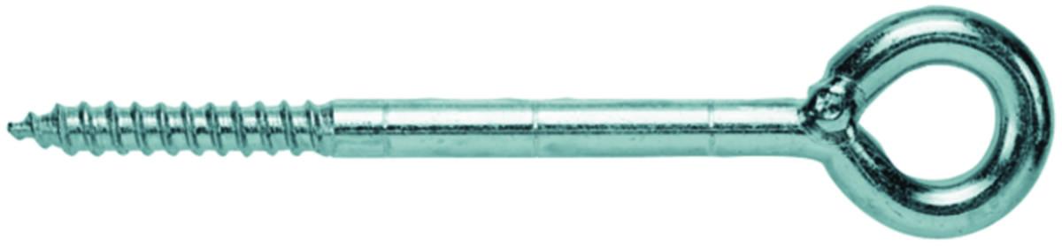 Øyekrok fischer GS stål - Øyeskr 8X80mm EZ elforzinket tregj fischer