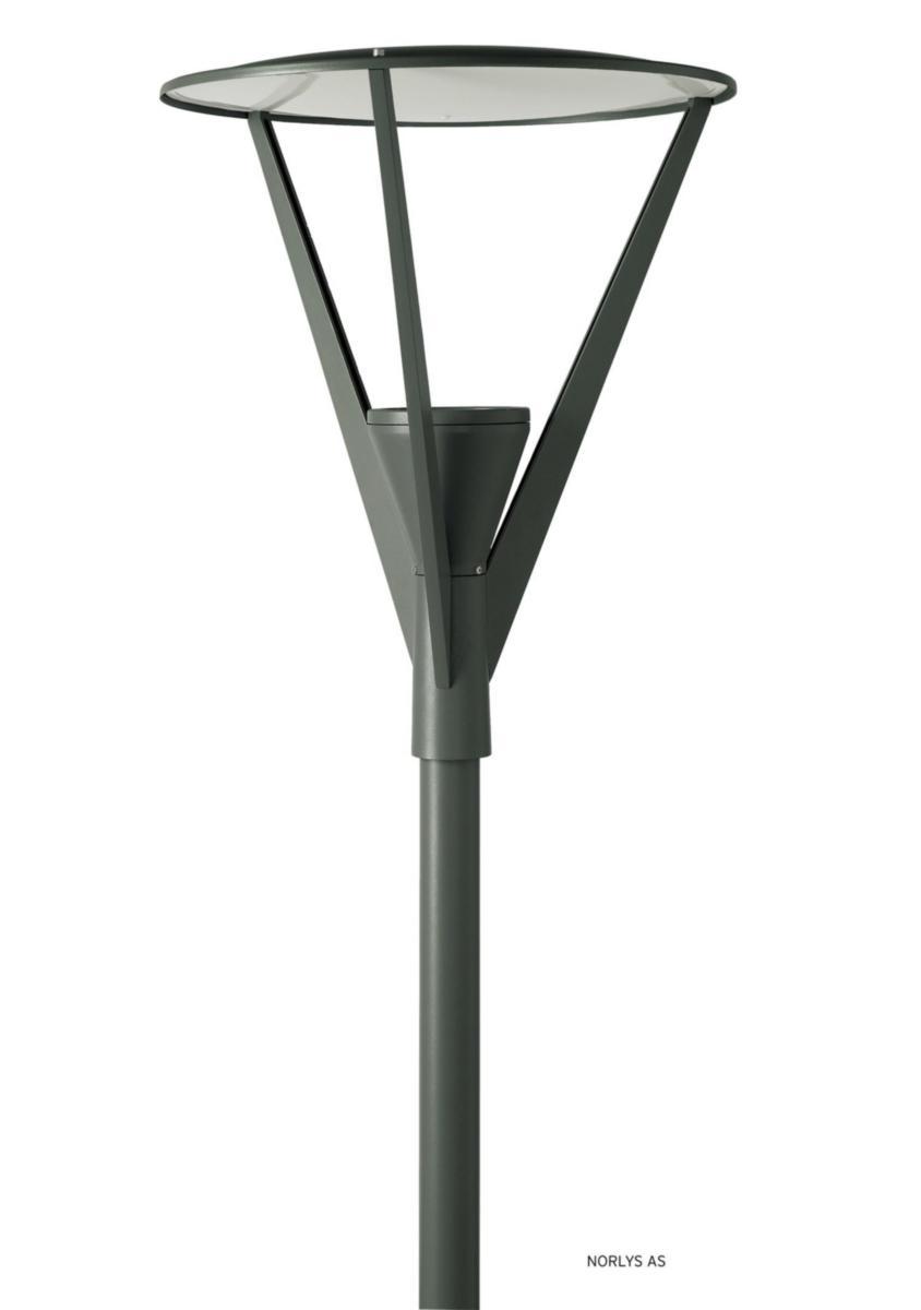 Stolpearmatur Norlys Nice 777 - Nice 777 Grafitt LED. IP 65. KL I