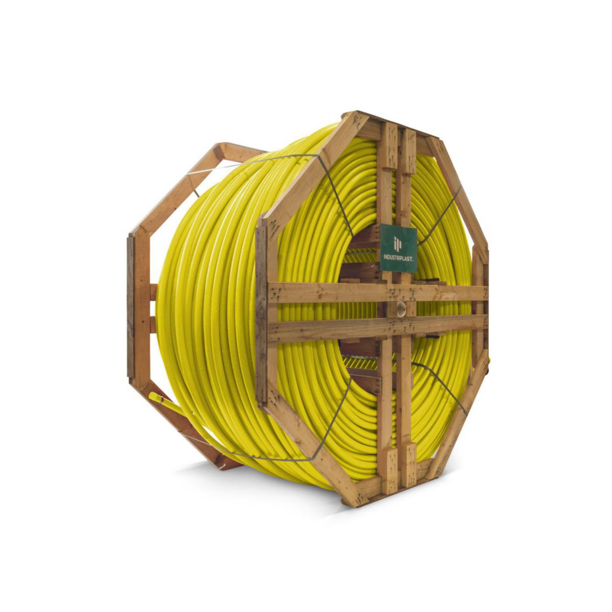 Fiberkabelrør PE SUB på trommel, Infraplast - 1 x 40mm-L SUB Fiberkabelrør Gul L=1500 mtr. m/trommel