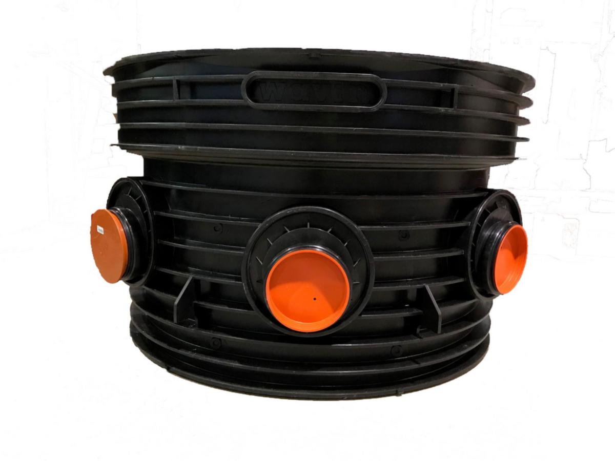 Tegra 1000 Kumbunn Type 3, Wavin - 160 mm x 1000 kumbunn Tegra TP3 -bend 45° venstre