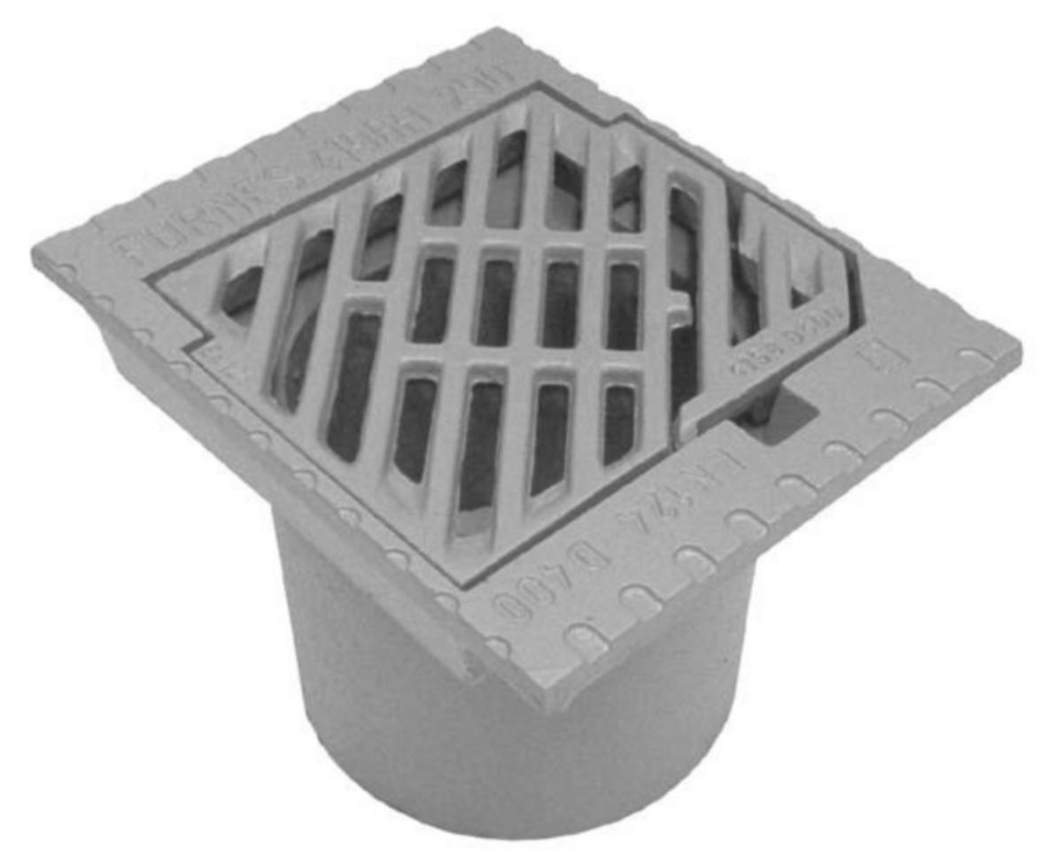 Flytende rennestensramme, høy, for kum Ø315 Furnes - Furnes 300 fl. rennestensramme 4196H-290/4158 Regular rist