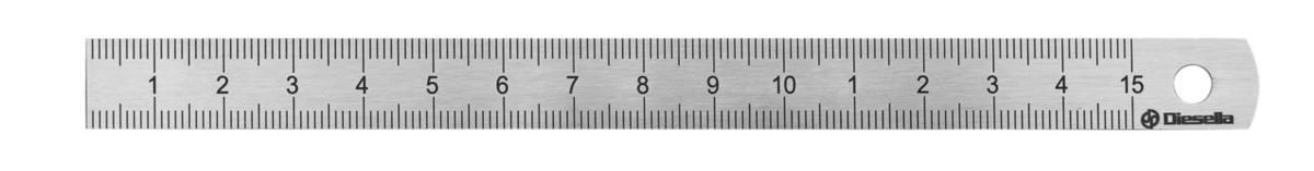 Stållinjal Diesella Rustfri DIN2004/22/ECII - Stållinjal Diesella 200x13x0.5mm