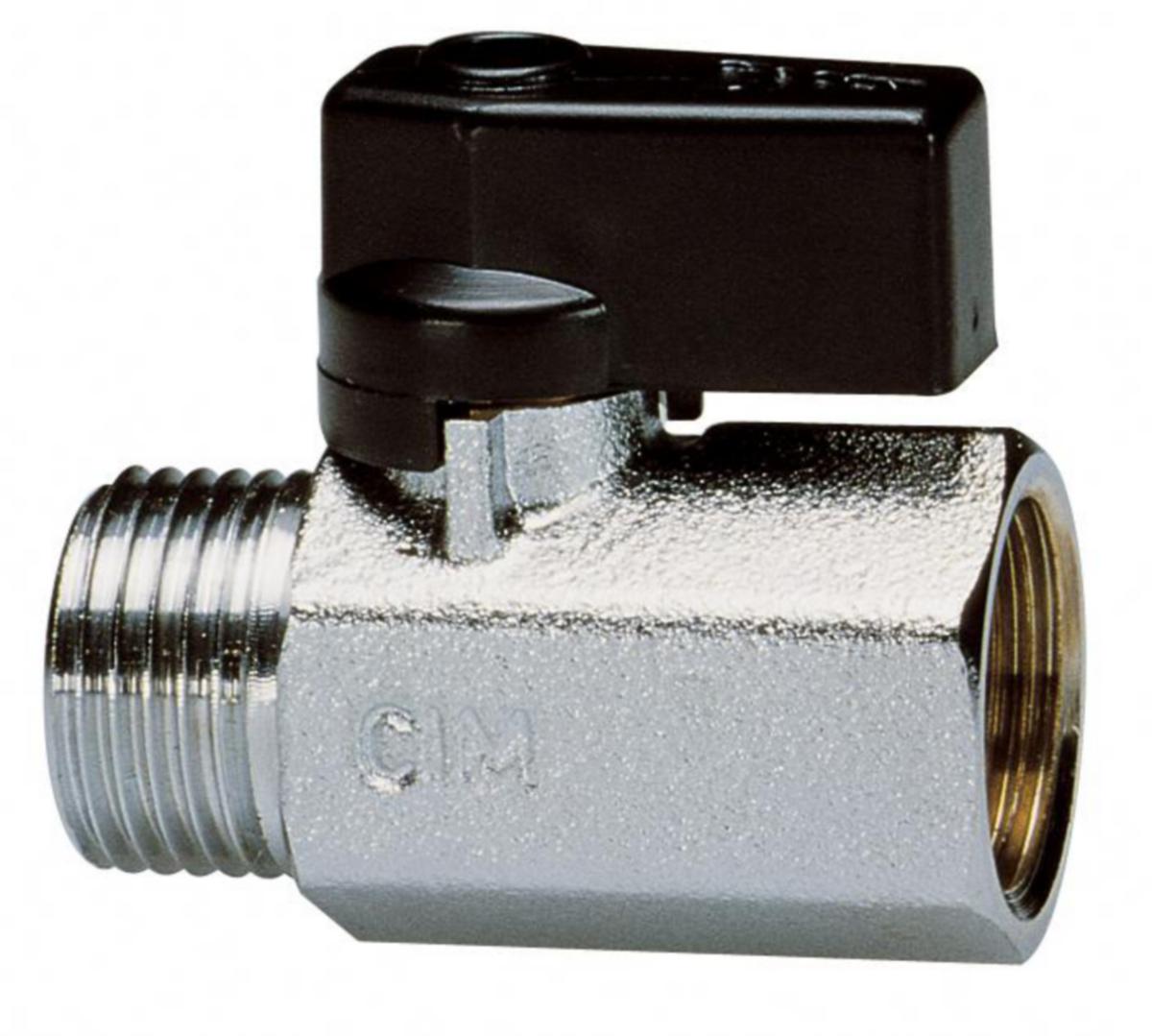 Kuleventil med hendel, CIM 012 - 1/4"x 1/4" kuleventil m/hendel CIM 012