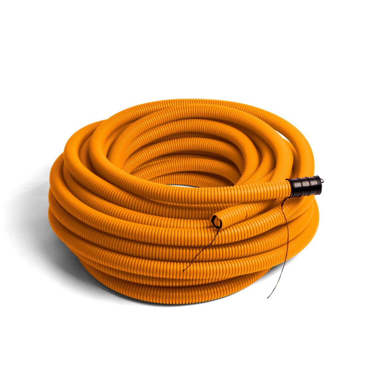 Kabelrør DV med trekketråd, i kveil, a-collection - 110/94 mm DV orange kabelrør m/ trekketråd kveil a 50 mtr.