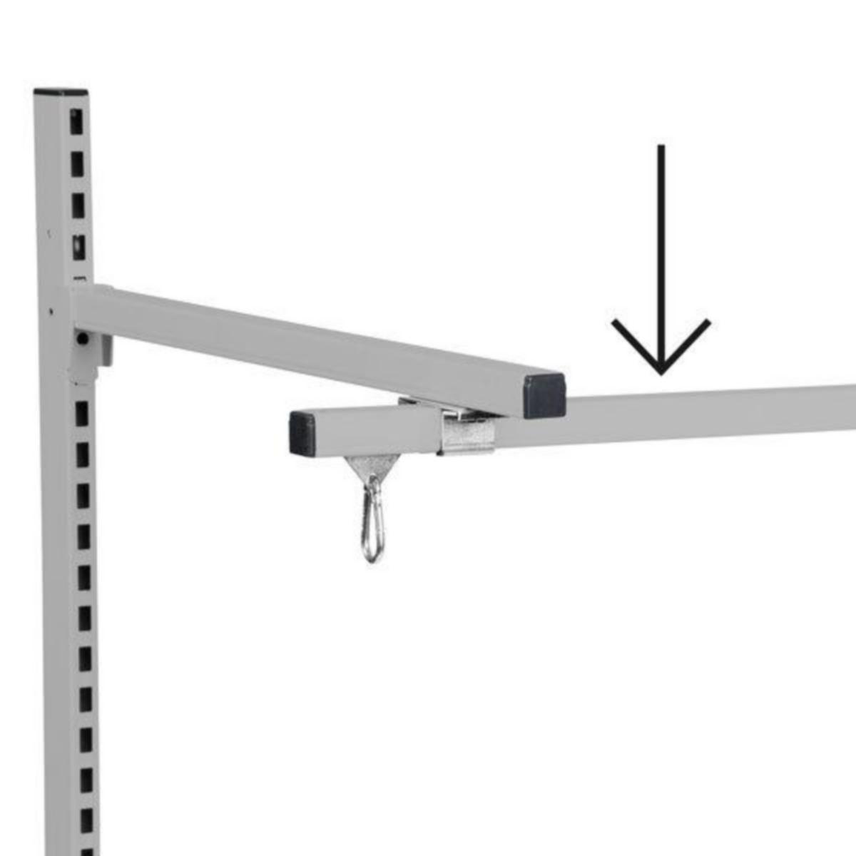 C-profilskinne SM - C-profilskinne SM 1500mm lys grå