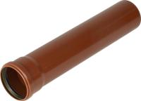 Avløpsrør PVC SN 8, rødbrun, Pipelife