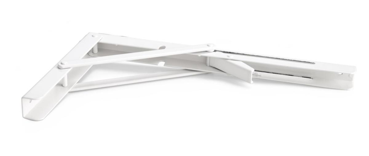 Konsoll 195 sammenfallbar - Hyllevinkel 195 Habo hvit SB2