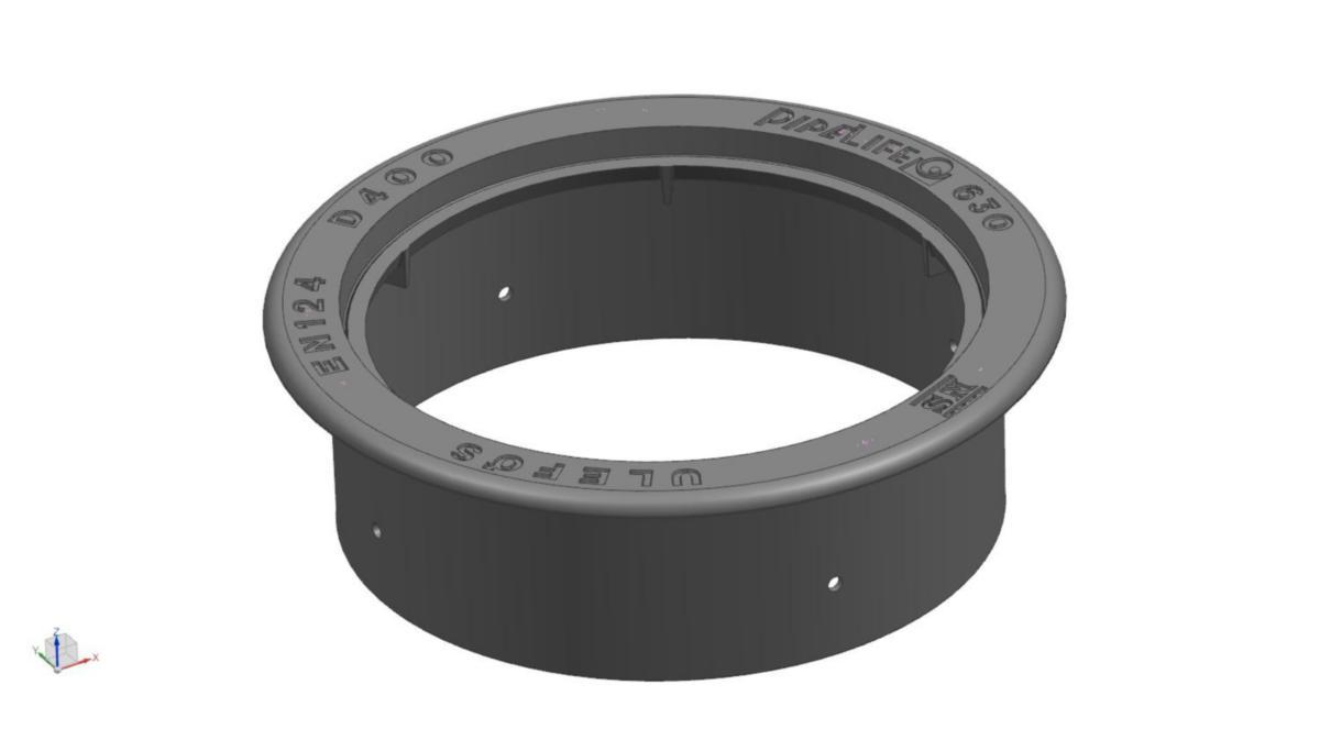 Flytende ramme 630 for Pipelife, Ulefos - Ulefos fl. ramme m/høyt skjørt m/4 hull. f/630mm stigerør