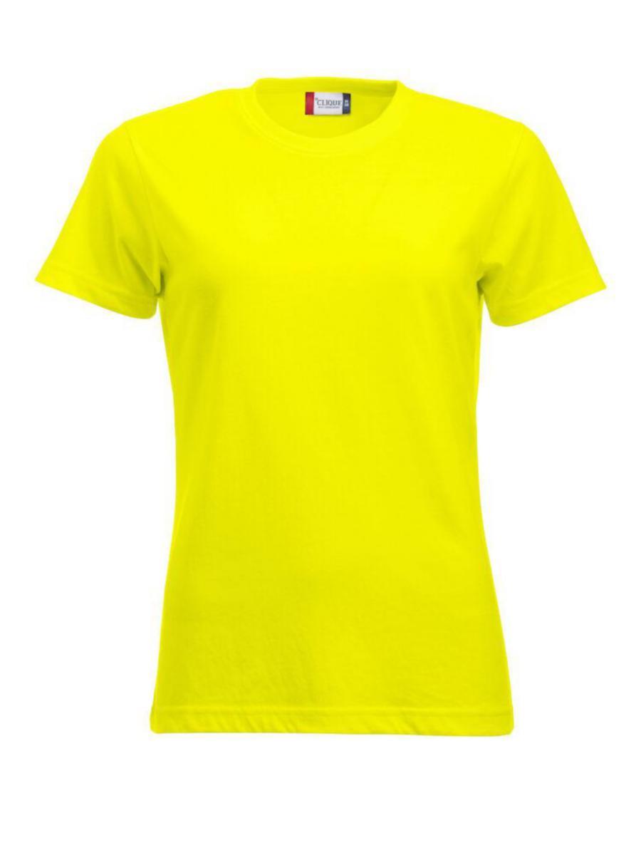 T-skjorte dame Clique™ New Classic-T - T-skjorte dame Clique New Classic-T HiVis gul str XL