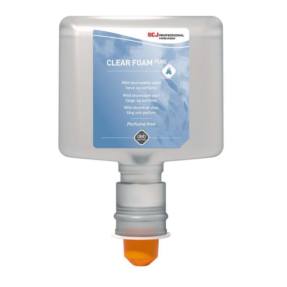 Skumsåpe Clear Foam Pure - Skumsåpe Clear Foam Deb 1,2L