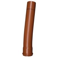 Bend langt 05°, rødbrun PVC, Pipelife