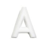 Bokstaver av plast 13 mm