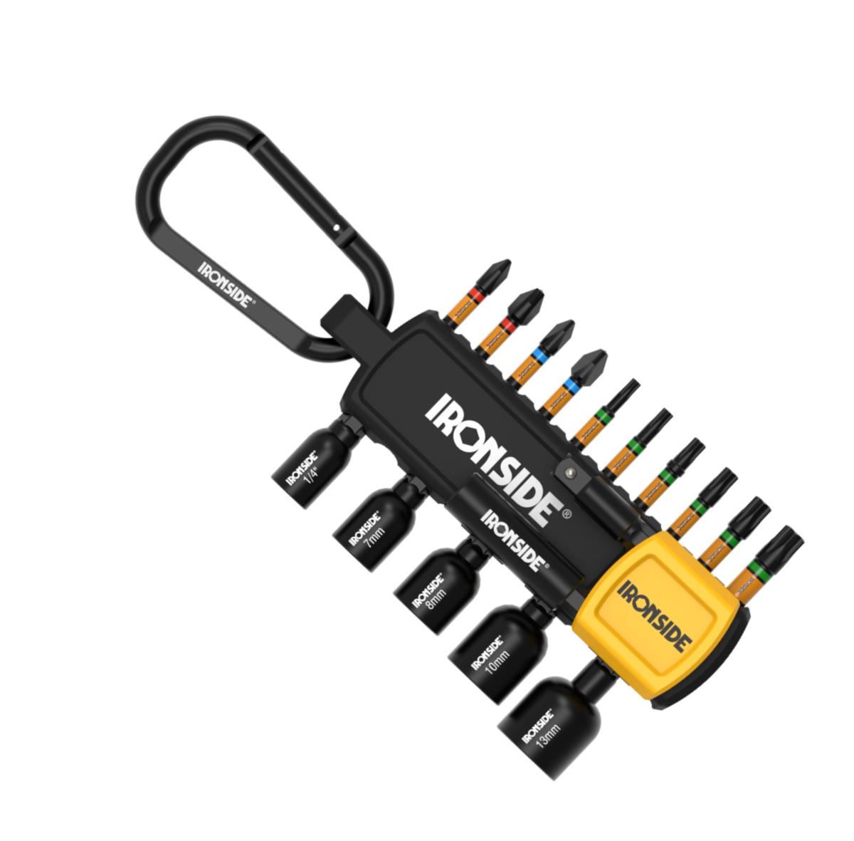 Bitssett Ironside krafttilbehør - Bitssett belteklips Ironside kraft 17 deler 203365