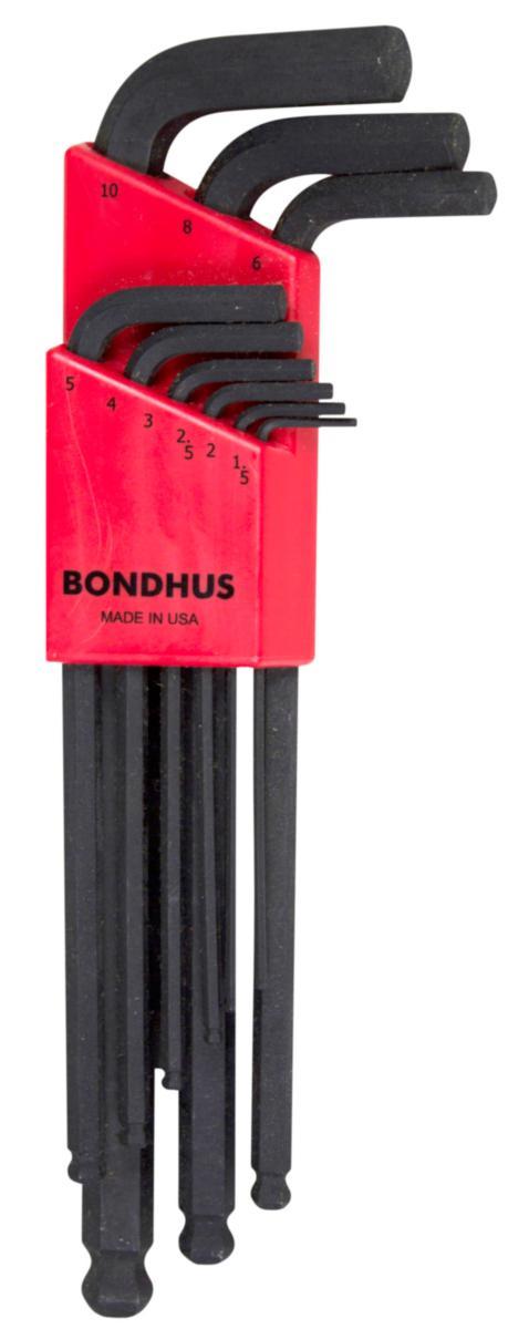 Vinkelnøkkelsett Bondhus BLX mm Sekskant - Sekskantnøkkelsett BLX Bondhus 1.5 - 10mm m/kule 9stk