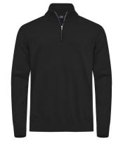 Genser half zip C&B Oakville svart str M