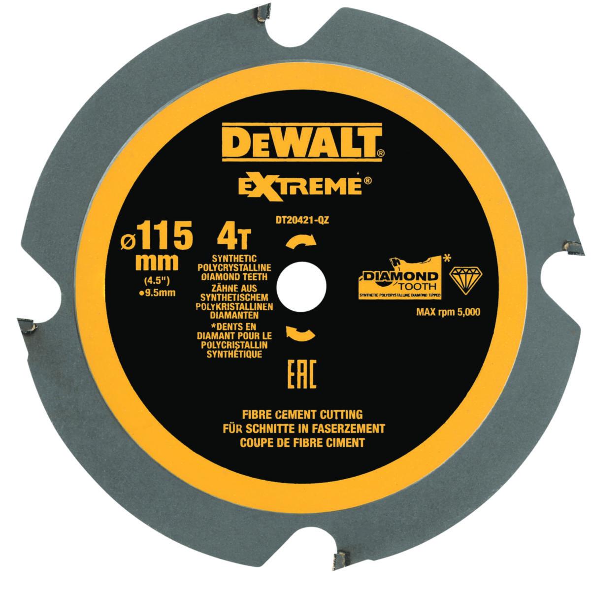 Sirkelsagblad DeWalt DT20421 TCT - Sirkelsagblad DT20421 TCT DeWalt Ø115X9.5mm 4T