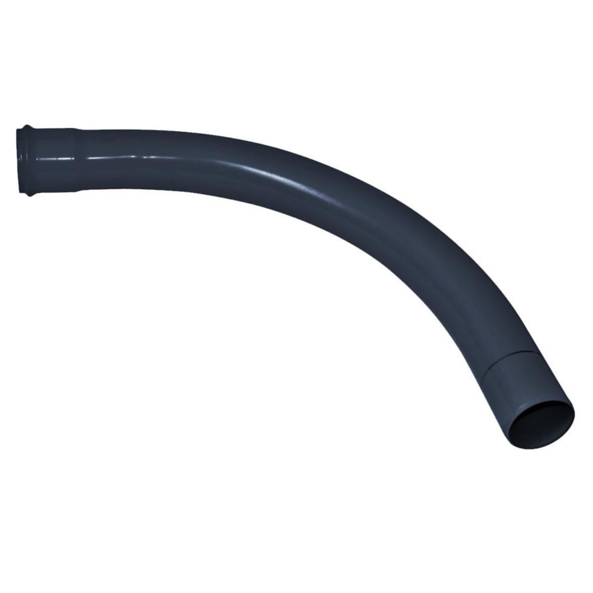 Kabelbend PVC Svart, Protectline Pipelife - 75 mm PVC bend 7,5° Svart R=2.0 mtr Protectline