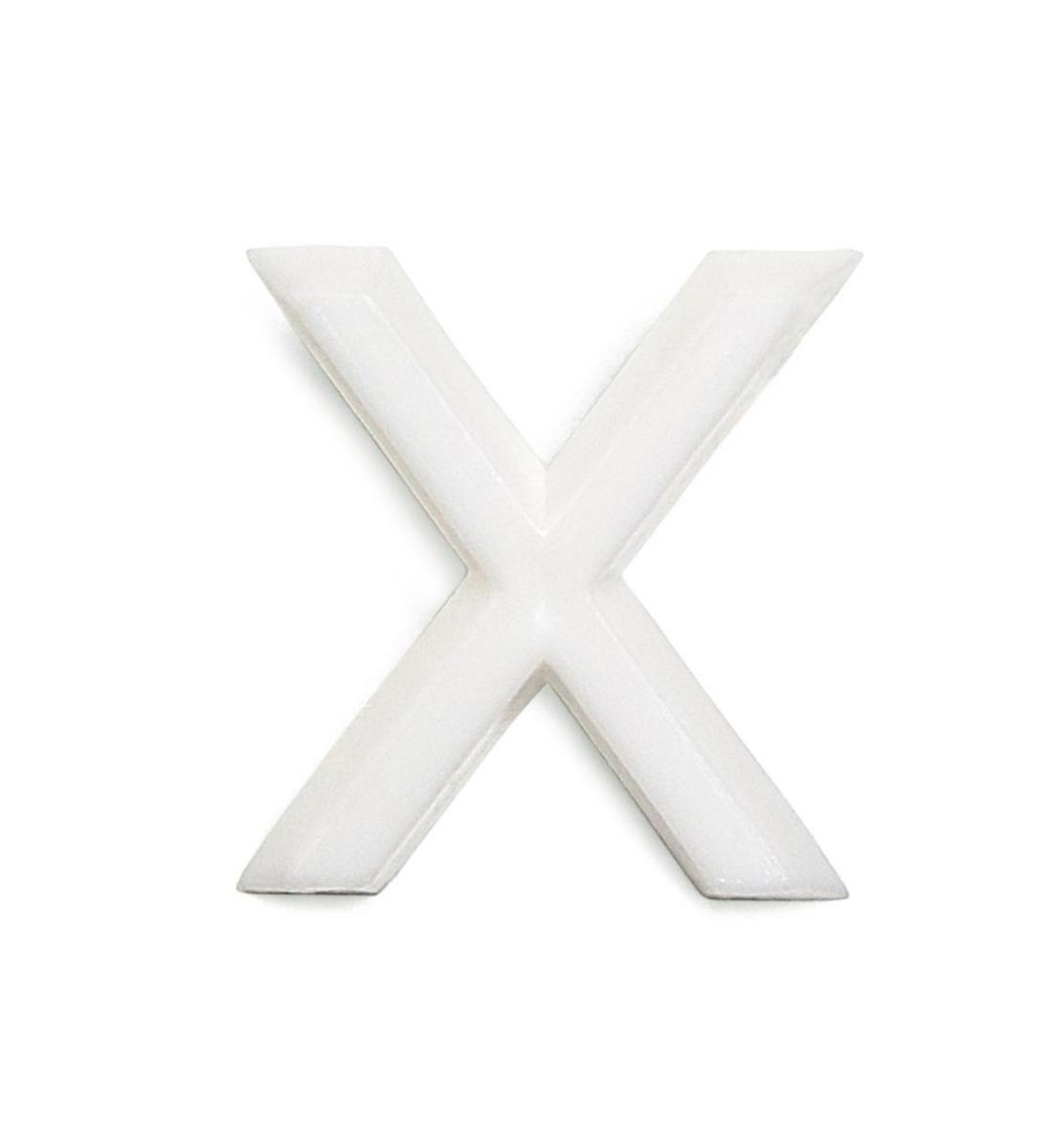 Bokstaver av plast 13 mm - Bokstav X 1002 Habo H13mm hvit