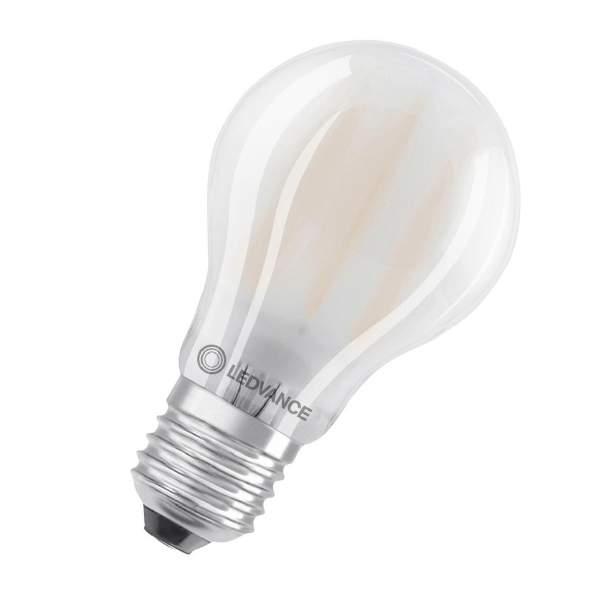 LED Lyspære Ledvance CLA - LED Lyspære CL A 7.5W 827 FIL LED Lyspære CL A E27 1055 lm,