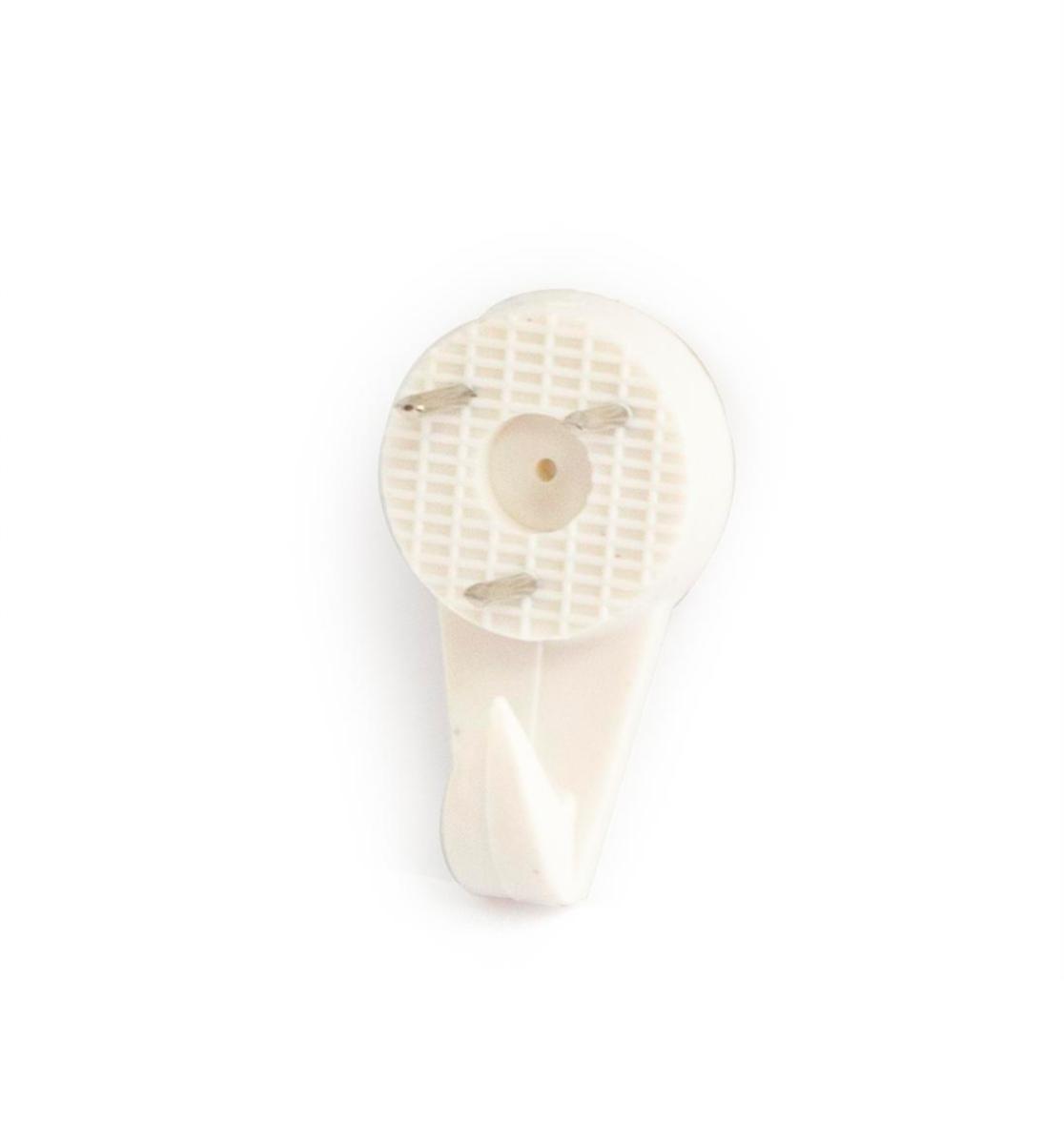 Veggkrok for betongvegg nr 612 - Tavlekrok 612 Habo enkel hvit SB5