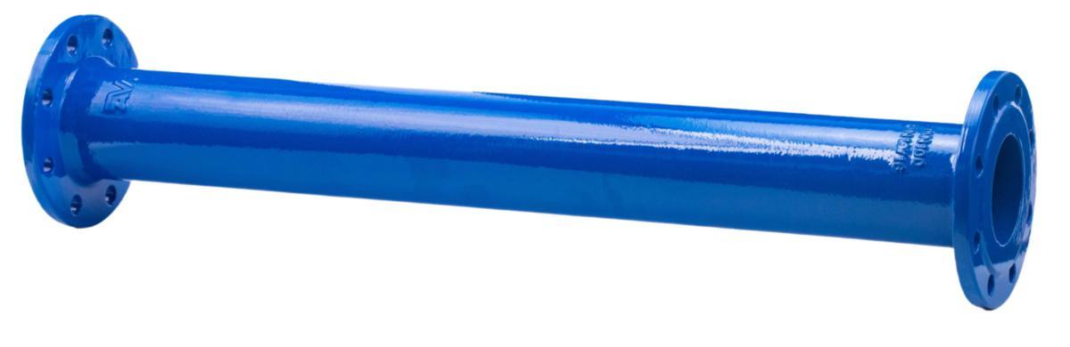 Flenserør Duktilt AVK - DN 300 flenserør L=100mm Blå epoxy PN10