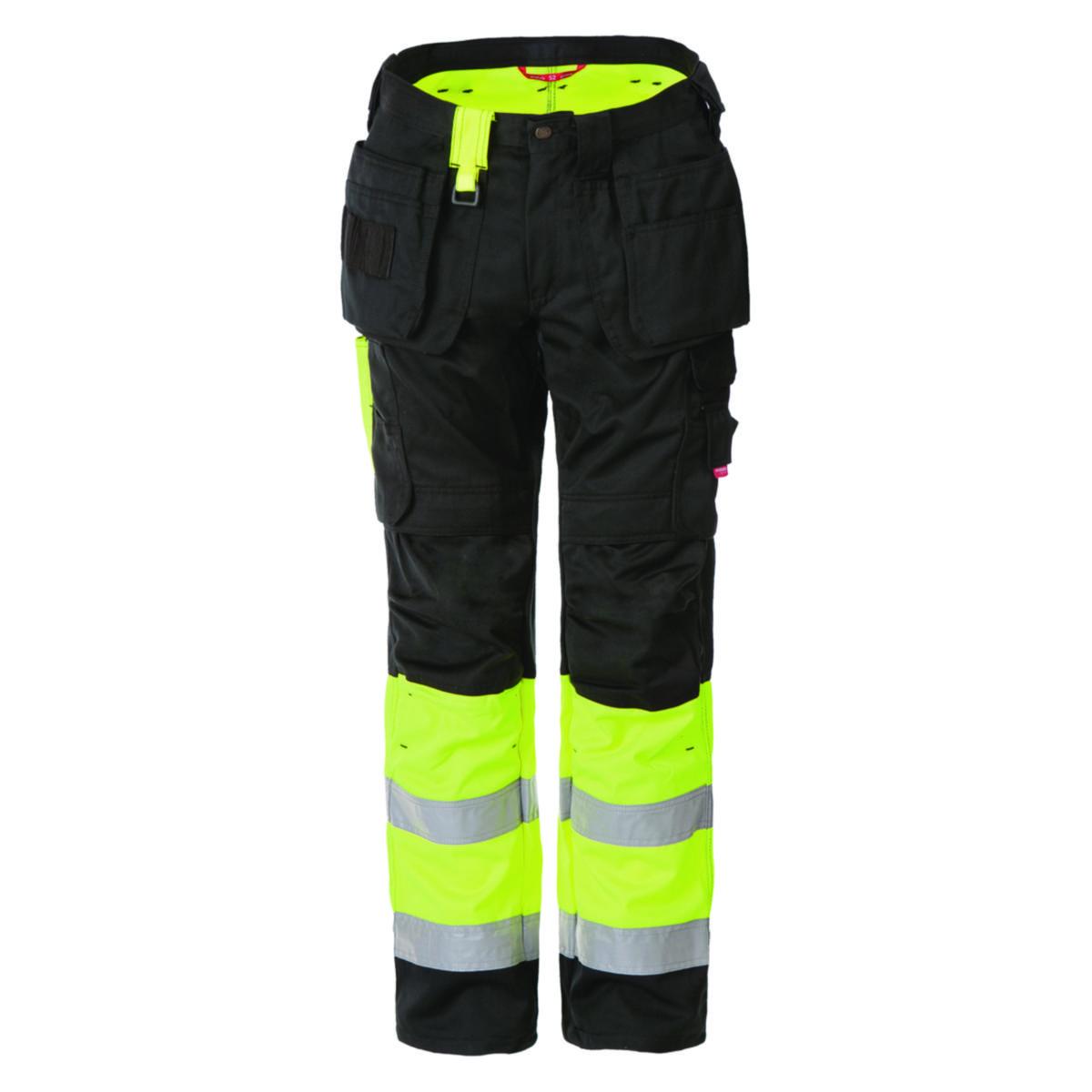 Håndverksbukse Synlig Plus HV kl 1 281-2657 - Hv.bukse HV SynligPlus gul 44 Poly/Bom. HV kl.1