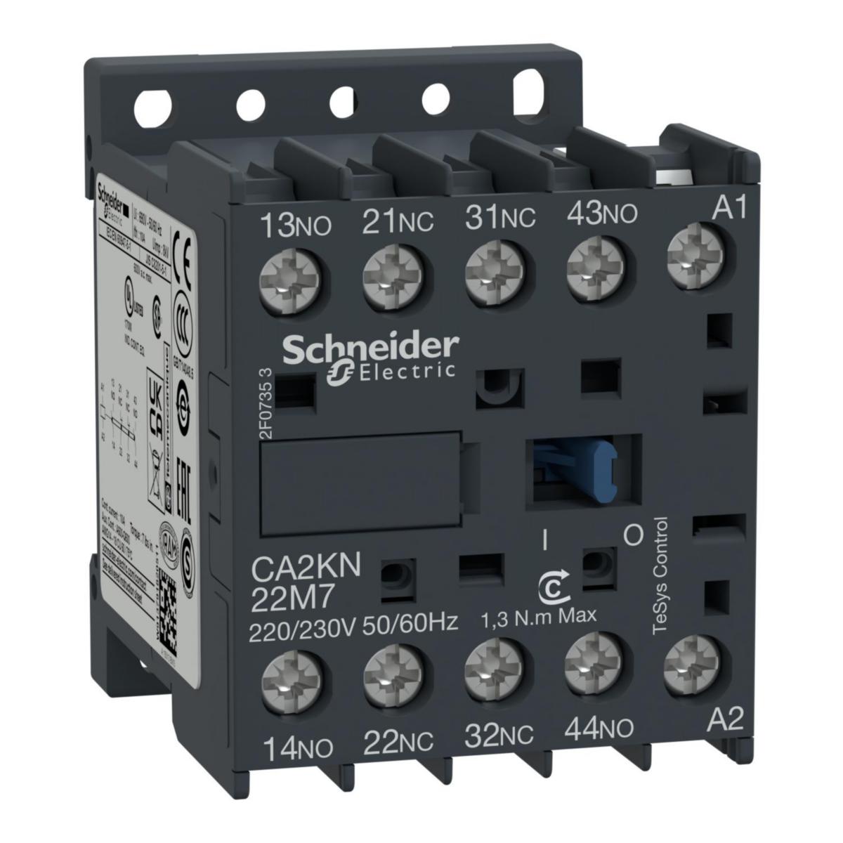 Hjelpereléer Schneider TeSys K AC - Hjelperele 2no/2nc 110VAC
