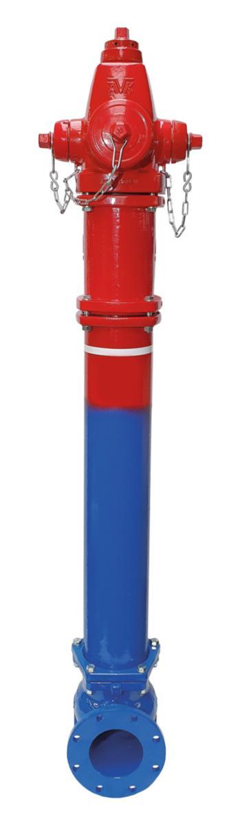 Brannhydrant med bruddflens Serie 27/00 AVK - DN150 L=180 AVK Brannhydrant m/Bruddflens. Dreibar 360gr.