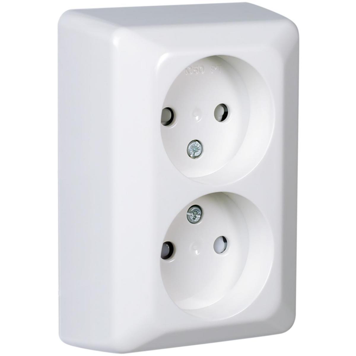 Dobbel Stikk Uten jord Påvegg RS Nordic - RS Dobl stikk u/j P RH RS Nordic utenpåliggende dobbe