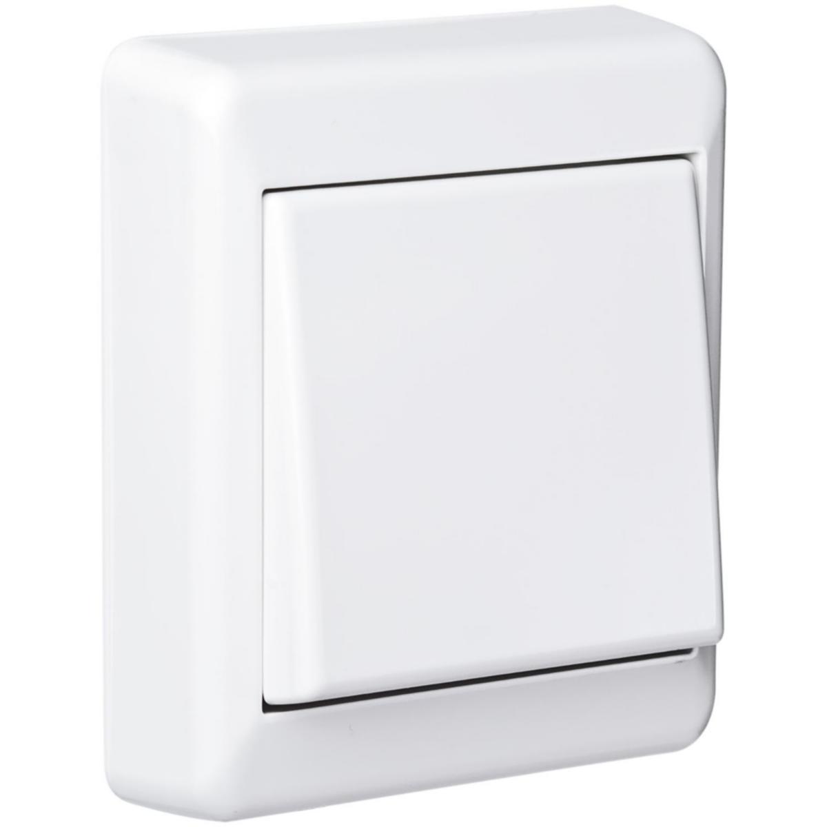 Bryter 1pol Påvegg RS Nordic - RS 1-P bryter P RH RS Nordic utenpåliggende 1-pol