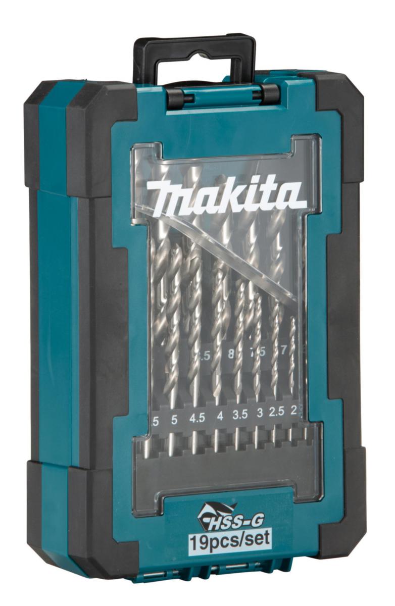 Metallborrsett Makita HSS-G D-67549 - Metallborsett HSS-G D-67549 Makita 1-10mm 19 deler