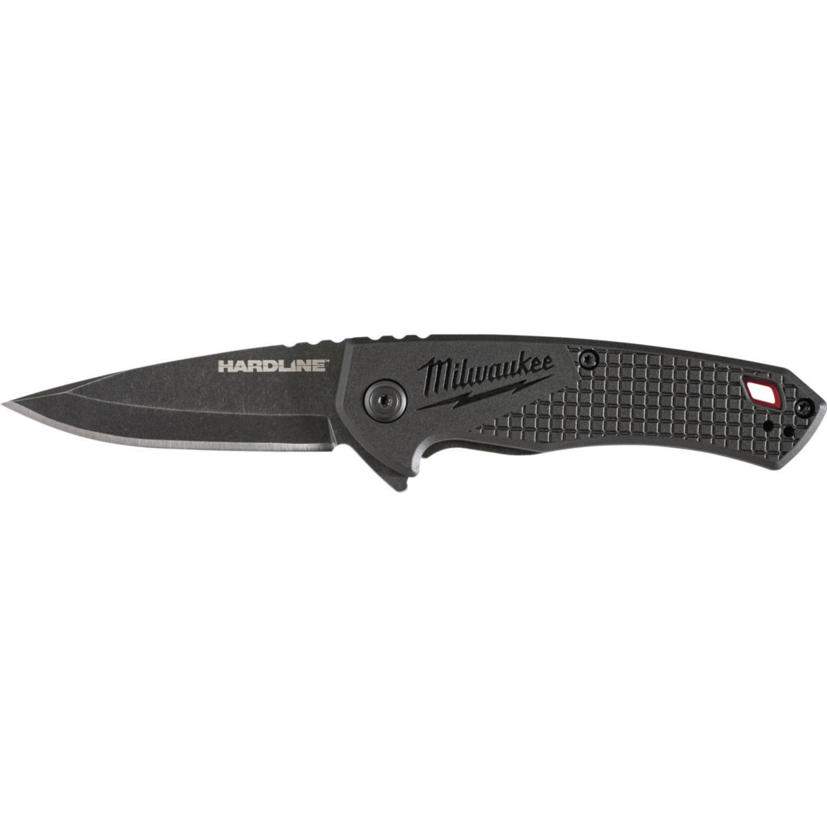 Foldekniv Milwaukee Hardline glatt 64mm - Foldekniv Hardline Glatt Milwaukee 64mm