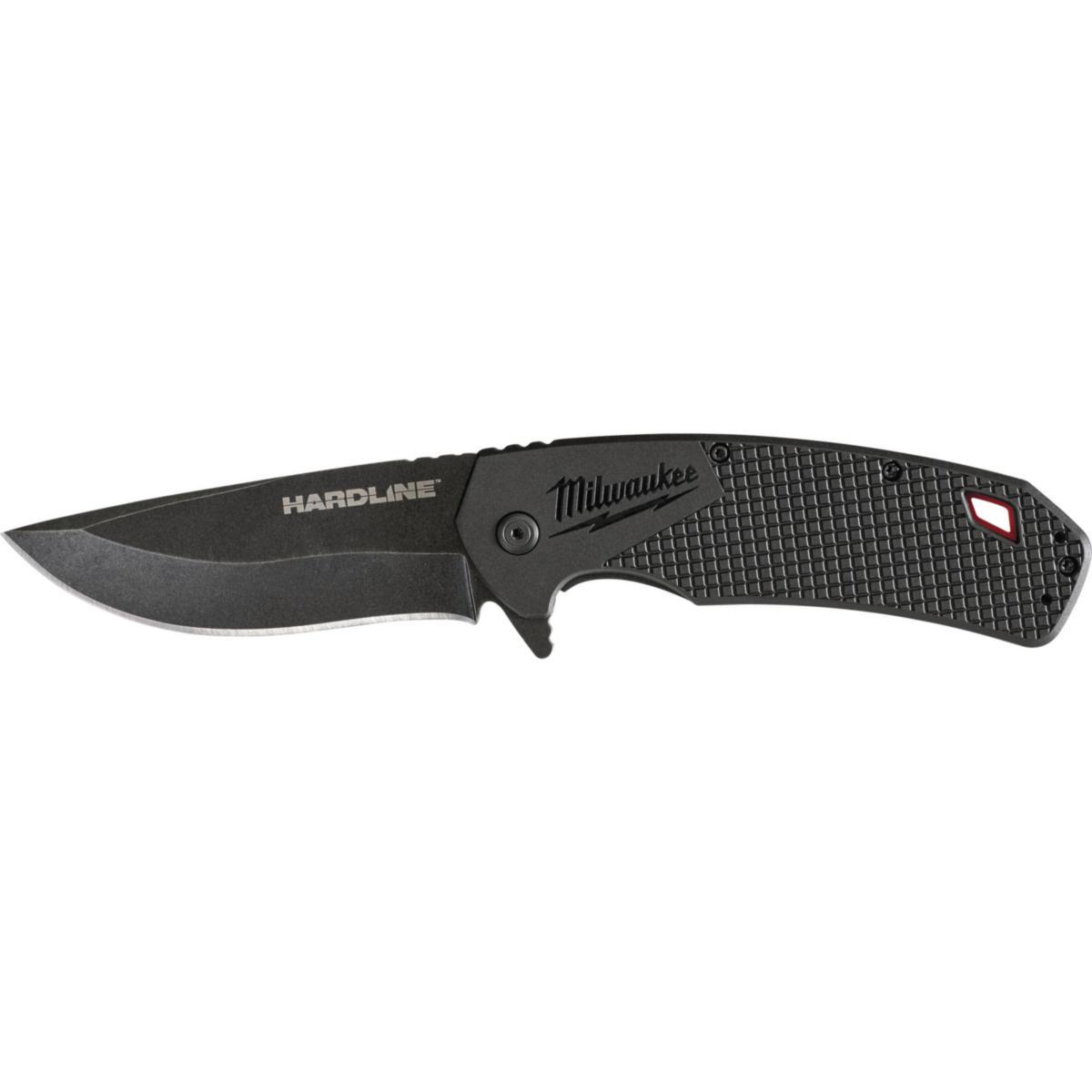 Foldekniv Milwaukee Hardline glatt 89mm - Foldekniv Hardline Glatt Milwaukee 89mm