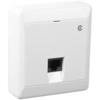 Modularuttak Påvegg komplett Kat.6 UTP RS Nordic