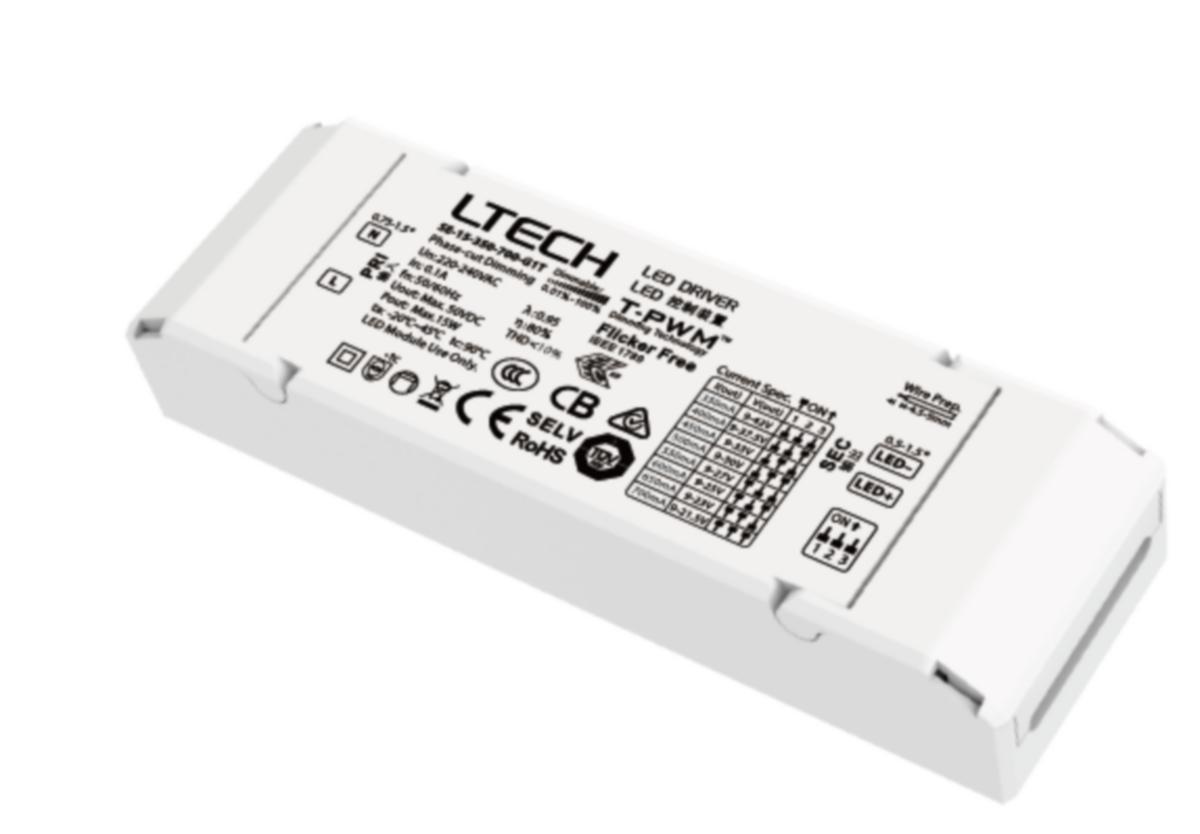 LED Driver Nortronic ELC 24V 150W - LED Driver 15W 350-700mA fased LED Driver 15W 350-700mA fased