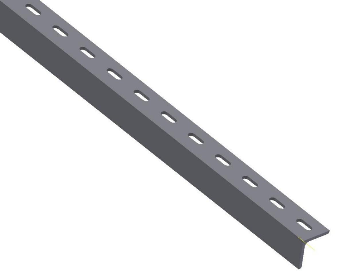 Vinkel Kabelstige Øglænd System - Vinkel 50X50X5 L SS hull:11X30