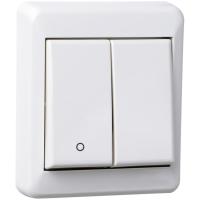 Bryter 2+1pol Påvegg RS Nordic