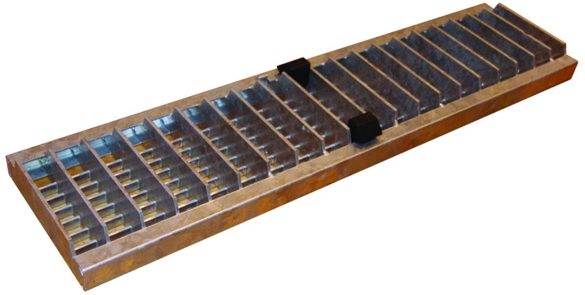 ACO Multiline gitterrist, galvanisert - ACO Multiline V150 gitterrist galvanisert L=500mm kl. C250