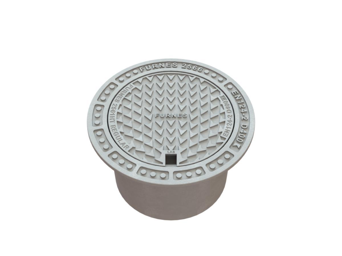 Flytende ramme 2566/2561HT m/regular rist, Furnes - Furnes 425 Flyt. ramme m/lokk f/teleskop Regular 2566/2561