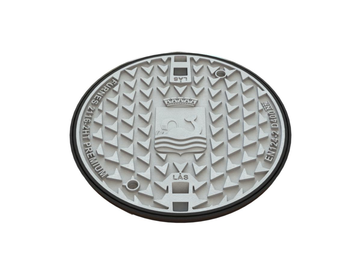 Kumlokk Premium 2511HT/2116HT, med Molde logo, Furnes - 650 Premium lokk m/Molde logo Furnes 2116-2HT, sort pakning
